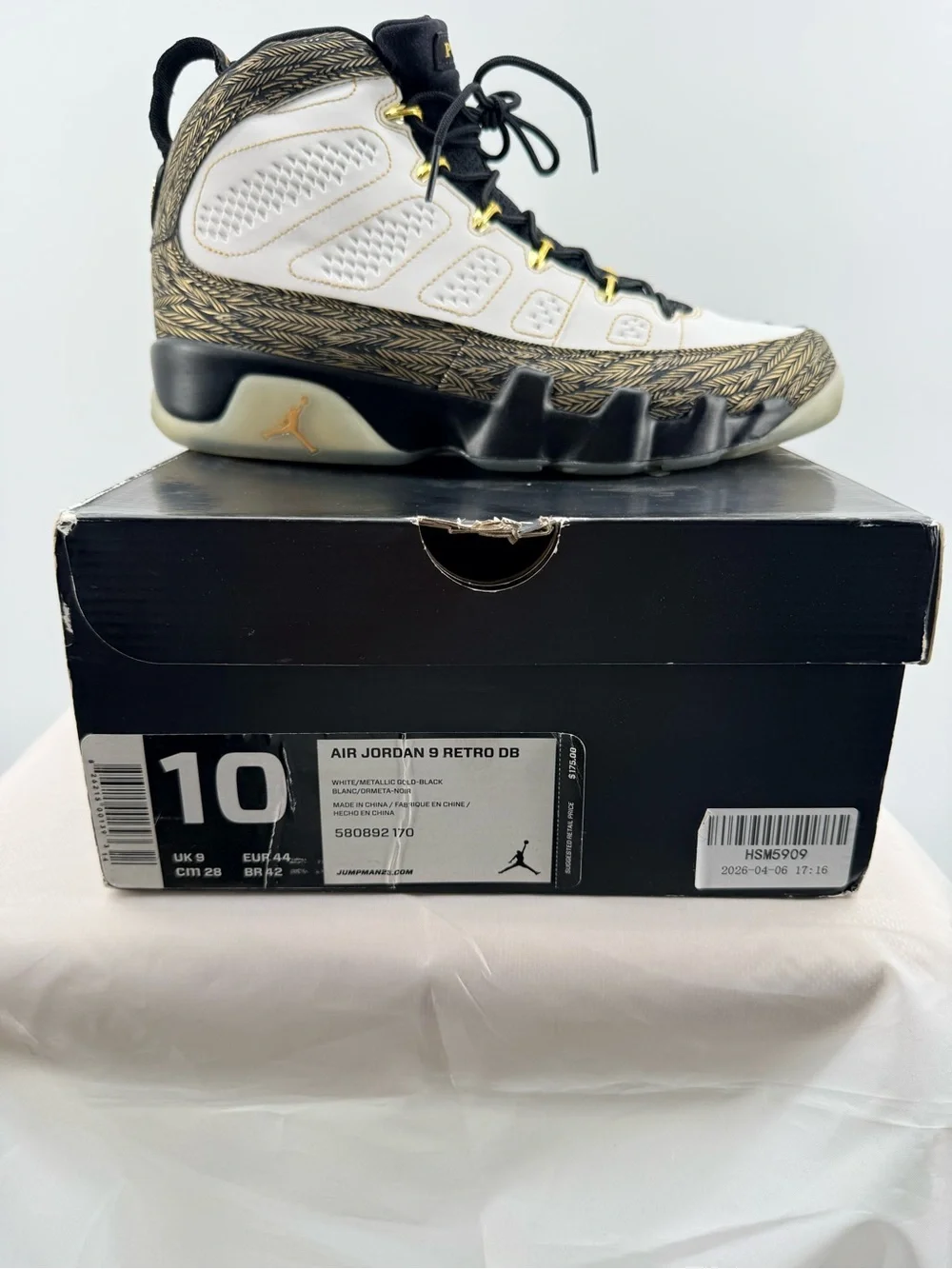 Jordan 9 Retro DB Doernbecher Pollito Size 10M Brand New